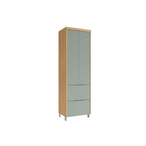 Módulo Cozinha Nesher Marquesa Paneleiro 2 Portas e 2 Gavetas 70cm Nature/verde - Nesher