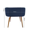 Ver imagem 5 de Mini Berço Moises Suede Azul Marinho - D'classe Decor