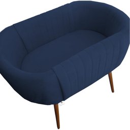 Mini Berço Moises Suede Azul Marinho - D'classe Decor - 3