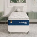 Ver imagem 6 de Cama Box Solteiro + Colchão Comfort Class Pillow Top 88x188 Azul/suede Branco