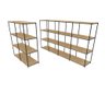 Praleira de Aço Reforçada Mini Porta Pallet 200x60x90 Estante Bandeja Crua Módulos - 1