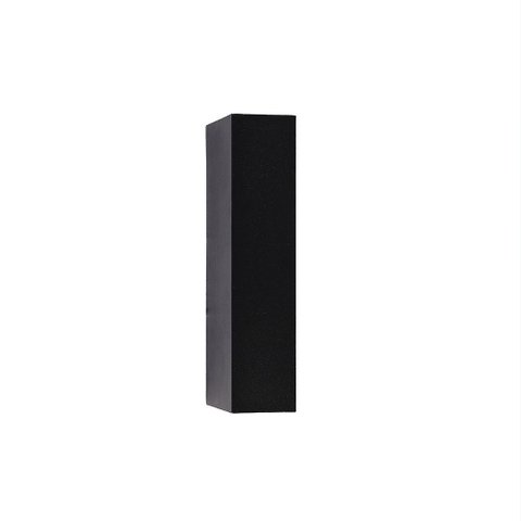 Arandela de Parede Led Mitel Retangular Facho Duplo Fechado Externo 3000k 6w Bivolt 17x4x6,5cm Alumí