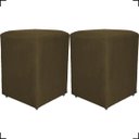 Ver imagem 1 de Kit 2 Puff Decorativo Dado Para Sala Recepção Manicure, Escritório E Consultório Suede