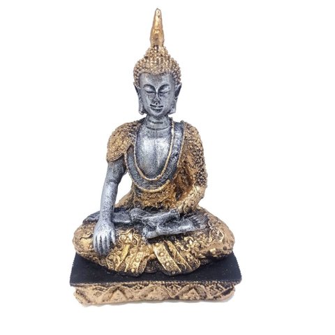 Estatua de Buda Tibetano 12 Cm Resina