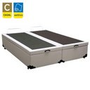 Ver imagem 2 de Cama Box Baú Casal Bipartido Branco