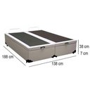 Ver imagem 3 de Cama Box Baú Casal Bipartido Branco
