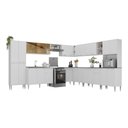 Ver imagem 1 de Armário de Cozinha Completa Modulada 11 Pçs Siena Multimóveis Mp2241 Branco