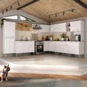 Ver imagem 2 de Armário de Cozinha Completa Modulada 11 Pçs Siena Multimóveis Mp2241 Branco