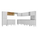 Ver mais imagens de Armário de Cozinha Completa Modulada 11 Pçs Siena Multimóveis Mp2241 Branco