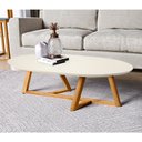 Ver imagem 1 de Mesa de Centro Mike Off White Amêndoa
