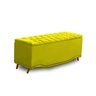 KIT + Cabeceira Com Recamier Baú Dunas Princesa em captonê 0,90 solteiro Cama Box Amarelo Suede Dala - 3