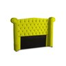 KIT + Cabeceira Com Recamier Baú Dunas Princesa em captonê 0,90 solteiro Cama Box Amarelo Suede Dala - 2