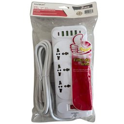 Filtro de Linha 5 Tomadas|4 Usb/2 Usb-c|3 Universal C/ 3m - 2