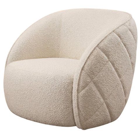 Poltrona Decorativa Organica Essence Base Fixa Boucle Tce 1010 Moll