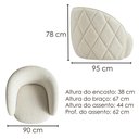 Ver imagem 3 de Poltrona Decorativa Organica Essence Base Fixa Boucle Tce 1010 Moll