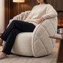 Ver mais imagens de Poltrona Decorativa Organica Essence Base Fixa Boucle Tce 1010 Moll