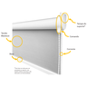 Persiana Cortina Rolo Blackout Ambiente Interno Quarto Sala Varanda 1,60 Larg X 1,70 Alt - 6