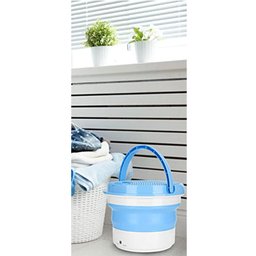 Mini Maquina de Lavar Balde 7 Litros Dobravel Retratil Roupa Intima Meia Roupa de Bebe Inteligente T - 6