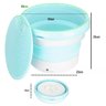 Mini Maquina de Lavar Balde 7 Litros Dobravel Retratil Roupa Intima Meia Roupa de Bebe Inteligente T - 15