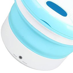 Mini Maquina de Lavar Balde 7 Litros Dobravel Retratil Roupa Intima Meia Roupa de Bebe Inteligente T - 8