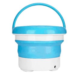 Mini Maquina de Lavar Balde 7 Litros Dobravel Retratil Roupa Intima Meia Roupa de Bebe Inteligente T - 14