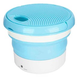 Mini Maquina de Lavar Balde 7 Litros Dobravel Retratil Roupa Intima Meia Roupa de Bebe Inteligente T - 10