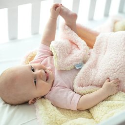 Cobertor Bebê Dupla Face Soft Carneirinho Babyjoy - Rosa - 5