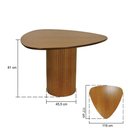 Ver imagem 6 de Mesa de Jantar Capri 6 Lugares Triangular MDF 119x117cm Amêndoa