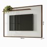 Painel Para TV até 75 Polegadas Giovana 190cm Palisandro Branco Bymóveis - 2