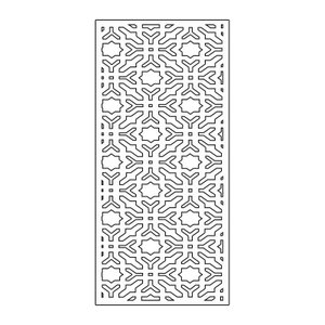 Painel Vazado Divisória Mdf Istambul Branco Decore Painéis e Divisórias 0,60x2,60m