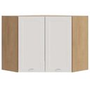 Ver imagem 1 de Armario Aereo Canto Obliquo 2 Portas 75 Cm Cd685 Branco Dtall