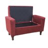 Recamier Bau Rico 160x Cama Queen Size Suede Vinho - Majú Decor - 2