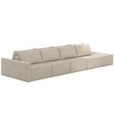 Ver imagem 1 de Sofá Ilha Modular para Sala 432cm com Puff Dublin K01 Linho Bege