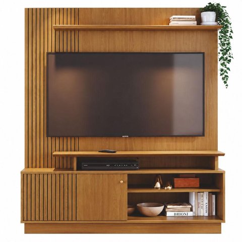 Estante Home Theater Ares Cumaru - Madetec