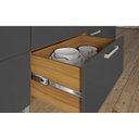 Ver imagem 2 de Cinza Cozinha Modulada MDF com Portas de Vidro Burguesa Marrom/Freijó/Cinza - Nesher