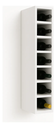 Ver imagem 1 de Suporte Nicho de Garrafa Vinho Adega de Parede 80cm: Branco
