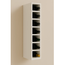 Ver imagem 5 de Suporte Nicho de Garrafa Vinho Adega de Parede 80cm: Branco