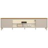 Rack para Sala de Estar Tv 85 Pol com Led Elysia L05 Tauari Off White Fosco - Lyam Decor - 3