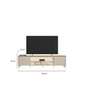 Ver imagem 6 de Rack para Sala de Estar TV 85 pol com LED Elysia L05 Tauari Off White Fosco - Lyam Decor