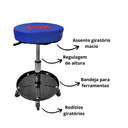 Ver imagem 2 de Banqueta Regulável para Serviços Automotivos Pro-950 Pdr