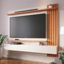 Ver imagem 5 de Painel Suspenso Tv 70 Pol 180 Cm Juriti Off White Matte Freijo Colibri