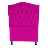 Cabeceira de Cama Box Princesa Solteiro 90 Cm Suede Rosa Pink Ec Móveis - 1