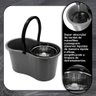 Balde Mop Esfregão Giratório 360 Limpeza Cesto Inox C/ Refil - 5