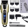 Maquina Cortar Cabelo Kemei 1990 Acabamento 032 + Kit Escovas e Navalha - 2