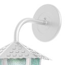 Ver imagem 2 de Kit 4 Arandela Colonial Sextavada Vidro Pontilhado E27 Bivolt =branco
