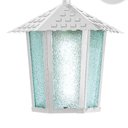Ver imagem 3 de Kit 4 Arandela Colonial Sextavada Vidro Pontilhado E27 Bivolt =branco