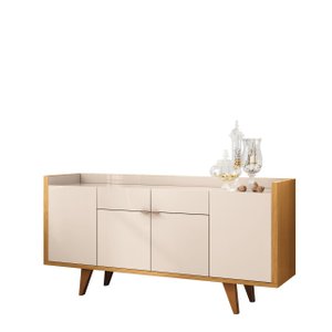 Buffet Melodia - Cinamomo / Off White - Hb Móveis