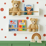 Kit com 2 Prateleiras de Parede para Livros 50cm – Mdf Slim Infantil - 1