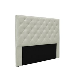 Cabeceira Casal 140cm Paris Veludo Prata - Lucadi Home - 1