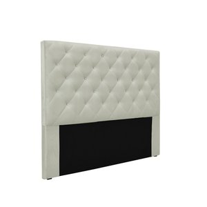 Cabeceira Casal 140cm Paris Veludo Prata - Lucadi Home